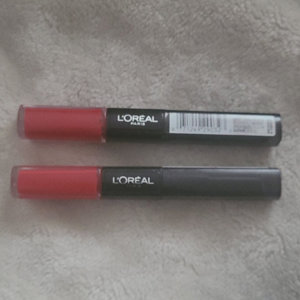 Two L' oreal #211 Red lipstick